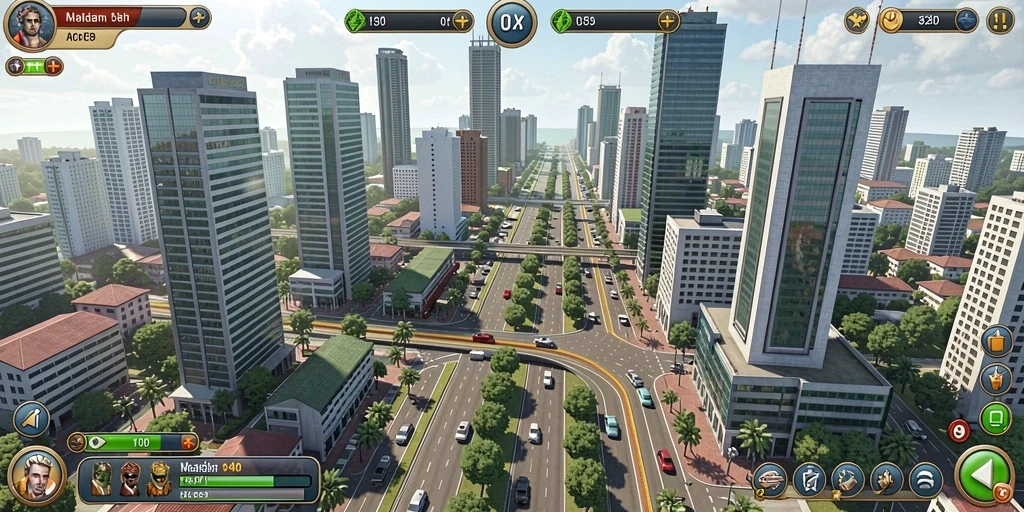 8180 - Screenshot dari mode permainan yang menantang.